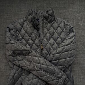 Lands' End Women's Quilted Gray Puffer Jacket